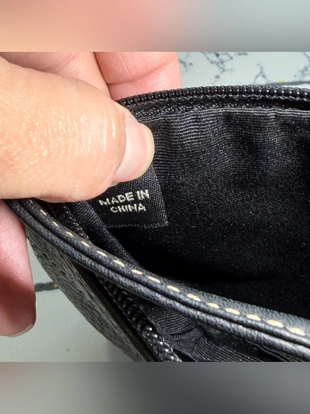 Coach Black Leather Wristlet with Brass Eyelet Lace Detail - Picture 10 of 16